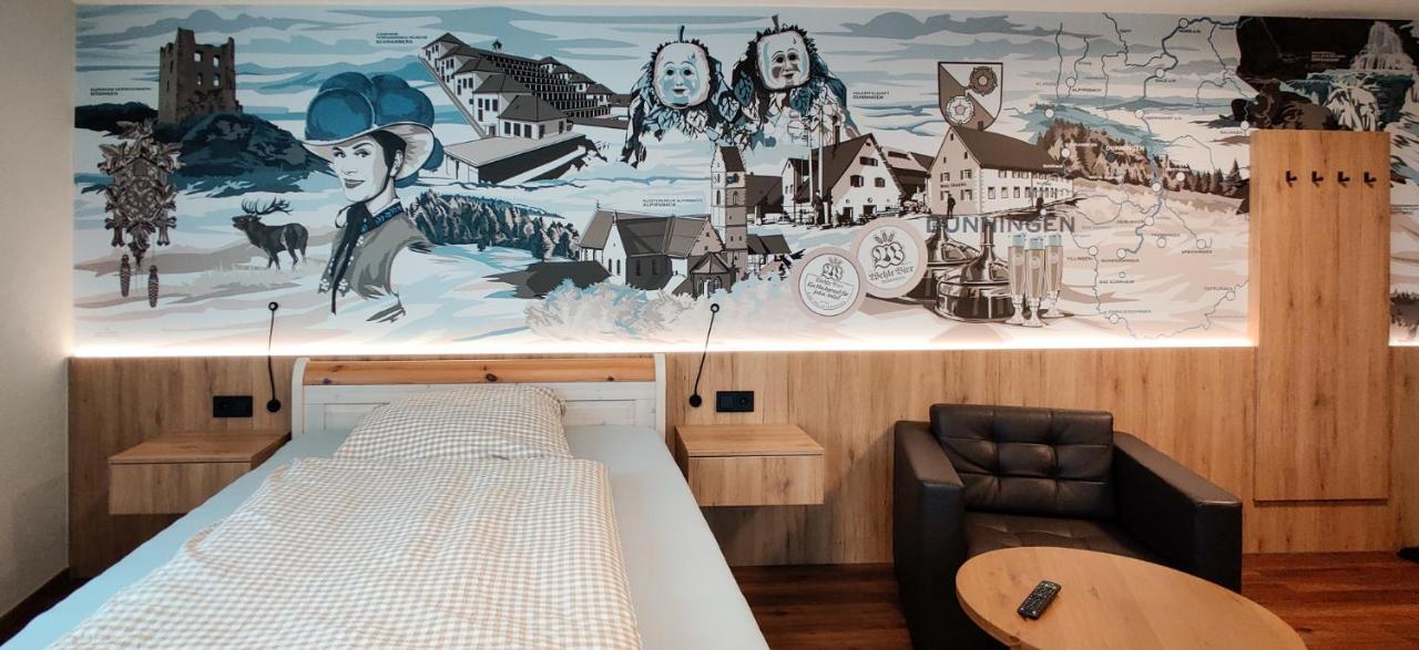 Braustube Wehle Hotell Dunningen Exteriör bild
