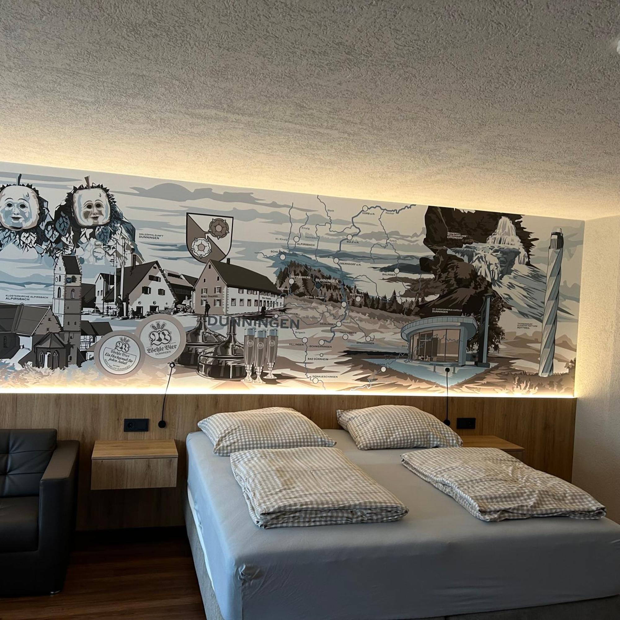 Braustube Wehle Hotell Dunningen Exteriör bild
