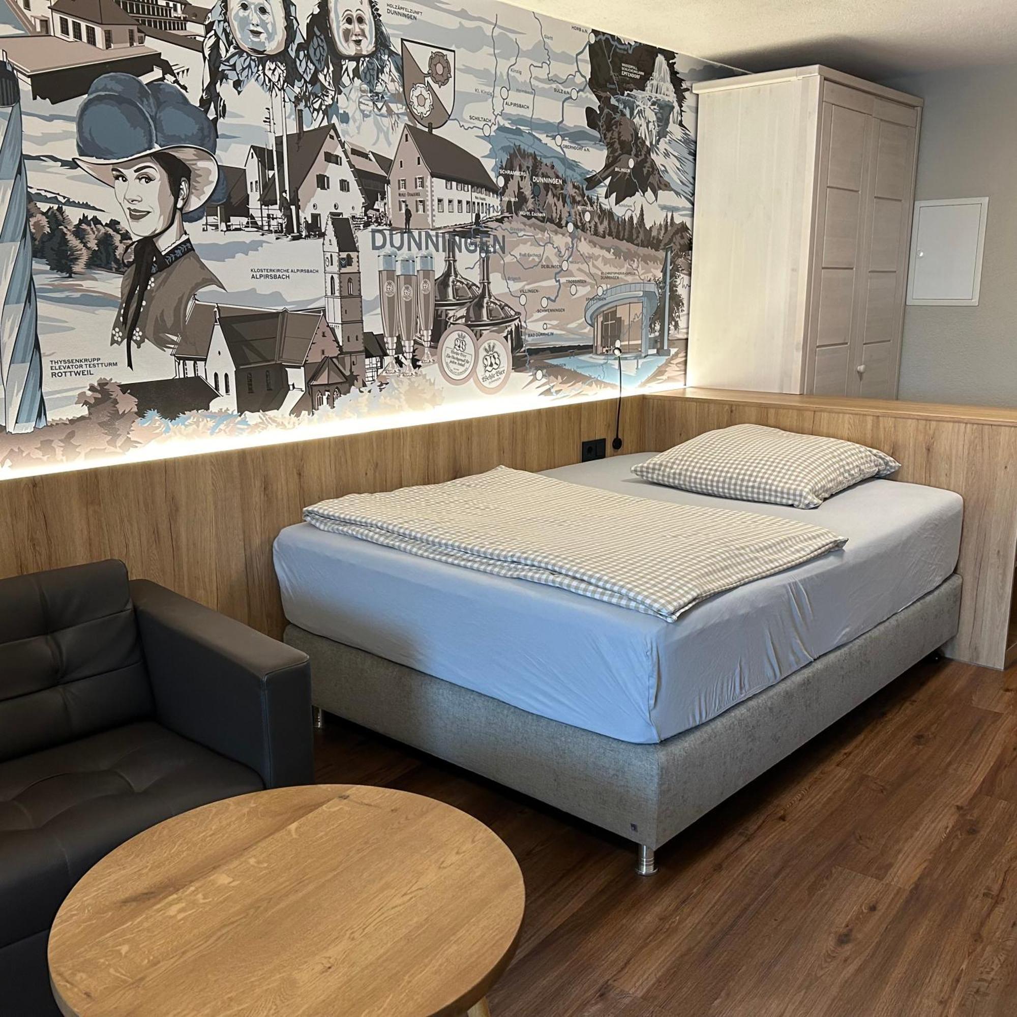 Braustube Wehle Hotell Dunningen Exteriör bild