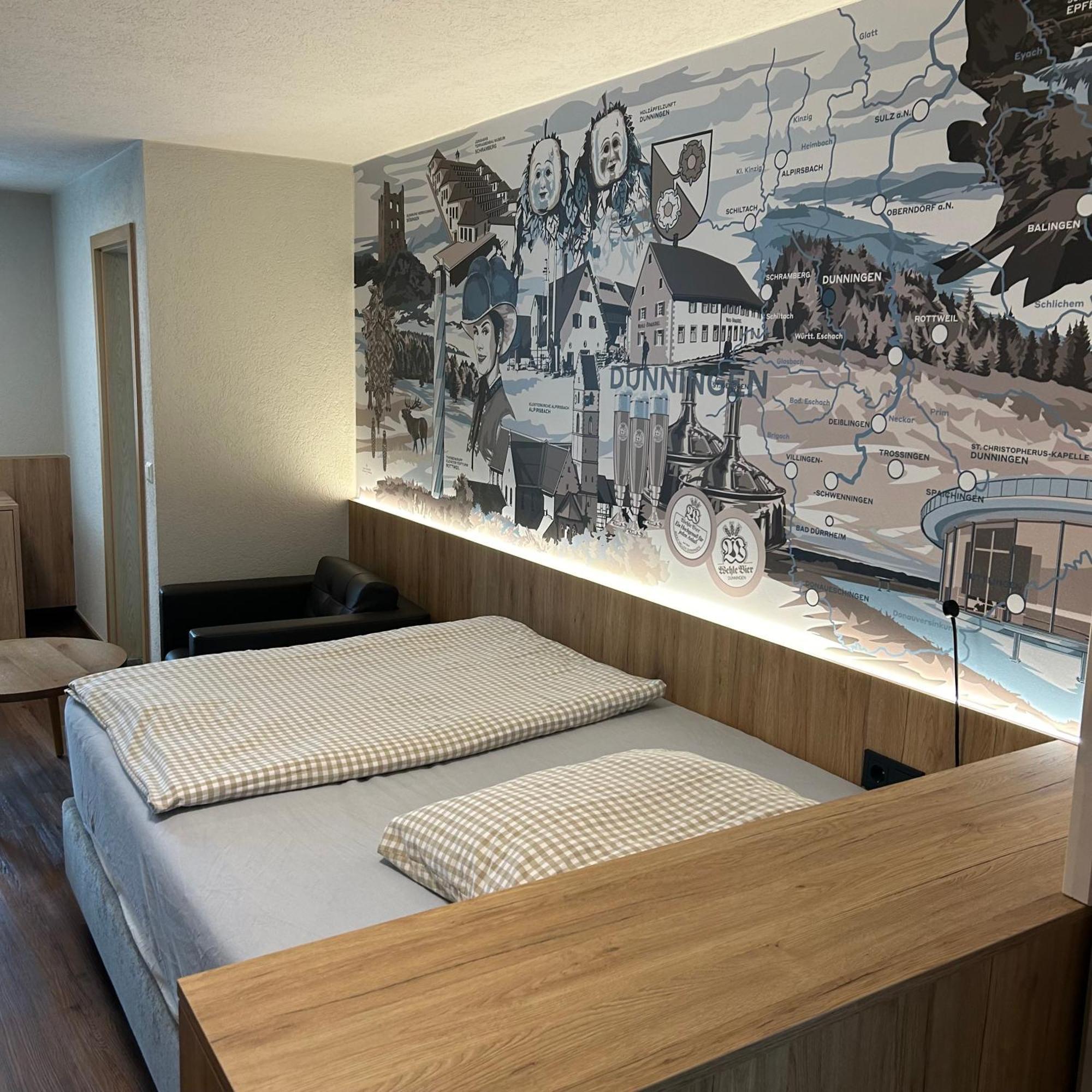 Braustube Wehle Hotell Dunningen Exteriör bild